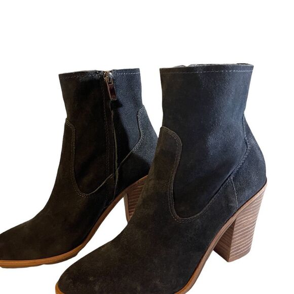 NWOT Treasure & Bond Charcoal Suede Pointed Toe Block Size8.5 - Picture 3 of 11